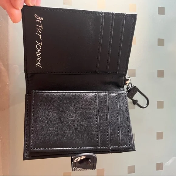 Betsey Johnson Black and White Paris themed Wallet - Picture 4 of 5